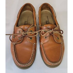 Rockport Leather Boat Shoe Men's 7w Women's 8w